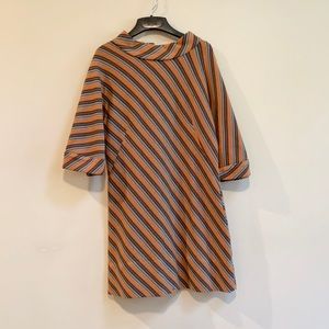 Retro striped dress